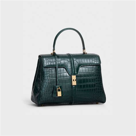 celine blue crocodile bag|Celine.